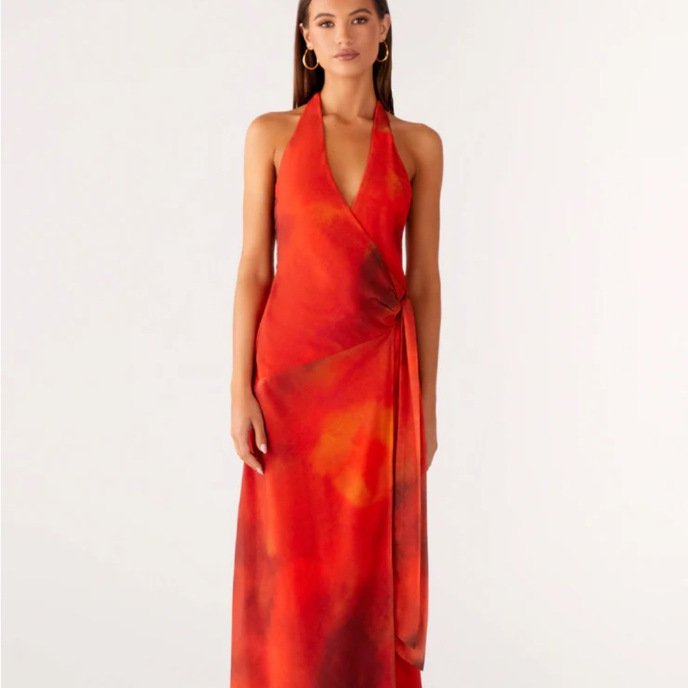 Peppermayo So Chic Maxi Dress - Scarlet Blur